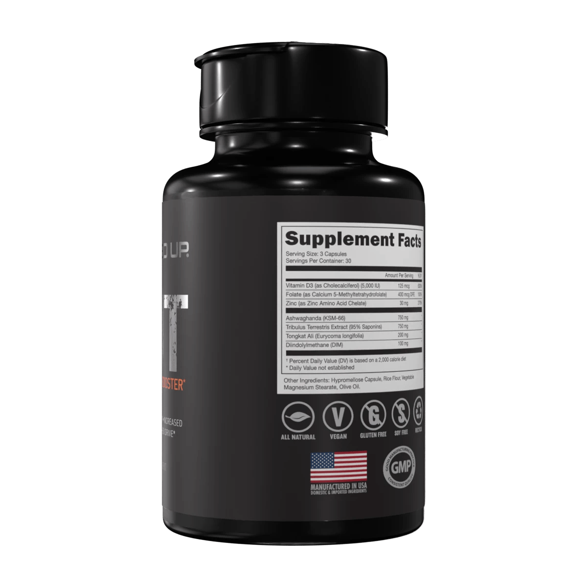 Image of RUT Testosterone Booster Bottle