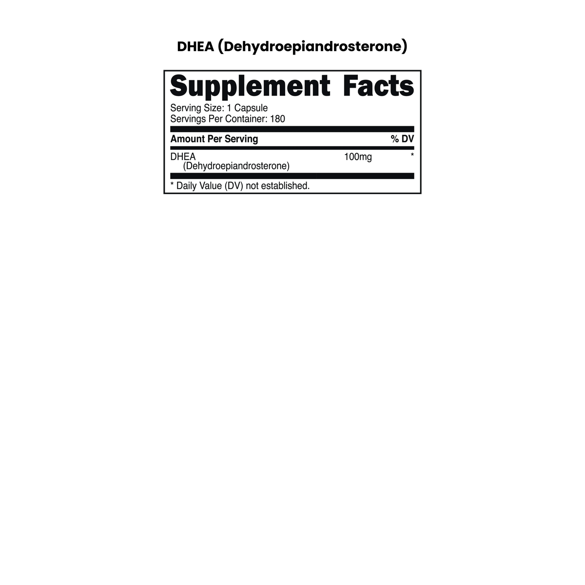 Image of ES DHEA [100MG] [180 CAP] - 5 / 5