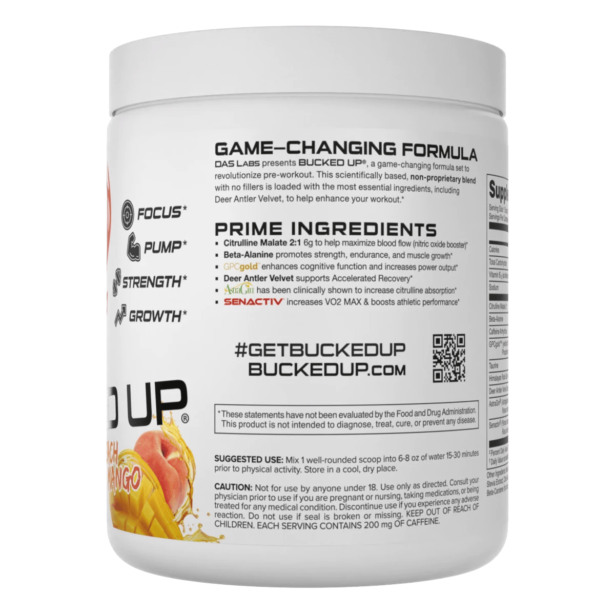 Image of All-Natural Bucked Up Pre-Workout | Balanced, Everyday Performance