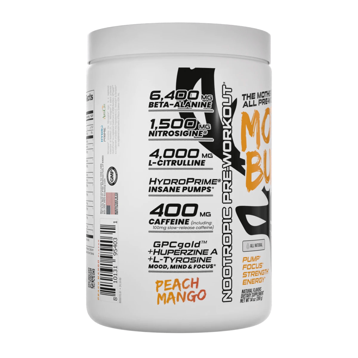 Image of All-Natural Mother Bucker Pre-Workout | Ultra High-Stim + Nootropic Power