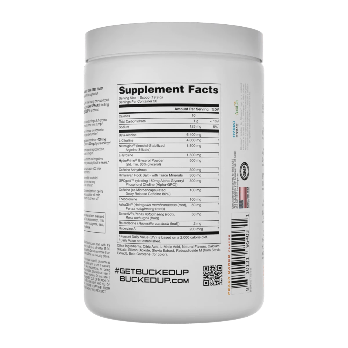 Image of All-Natural Mother Bucker Pre-Workout | Ultra High-Stim + Nootropic Power