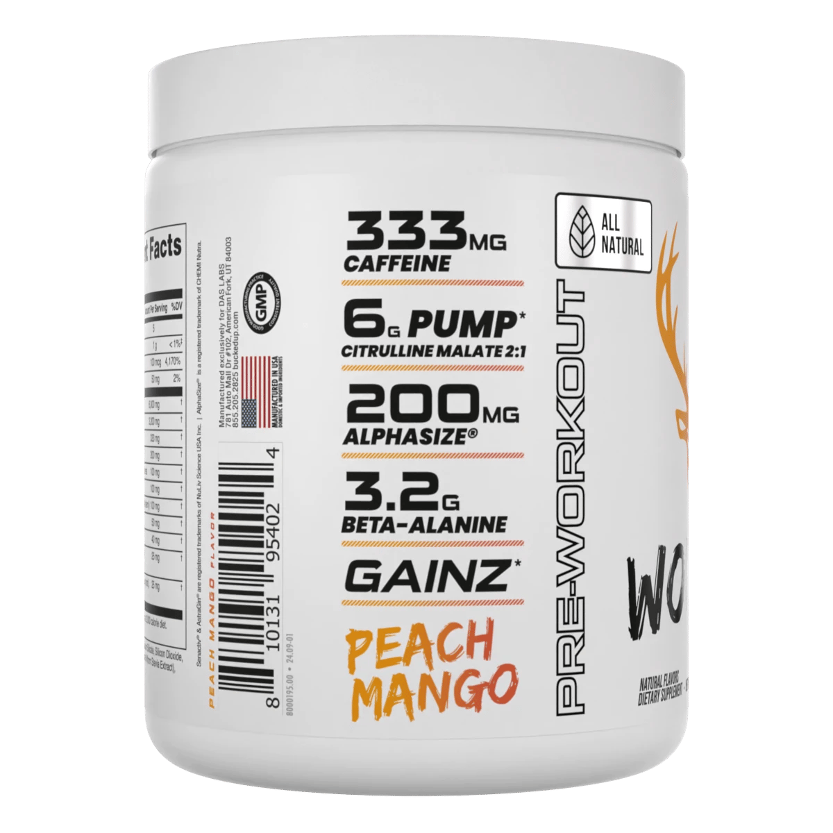 Image of All-Natural WOKE AF Pre-Workout | High-Stim Natural Energy Formula