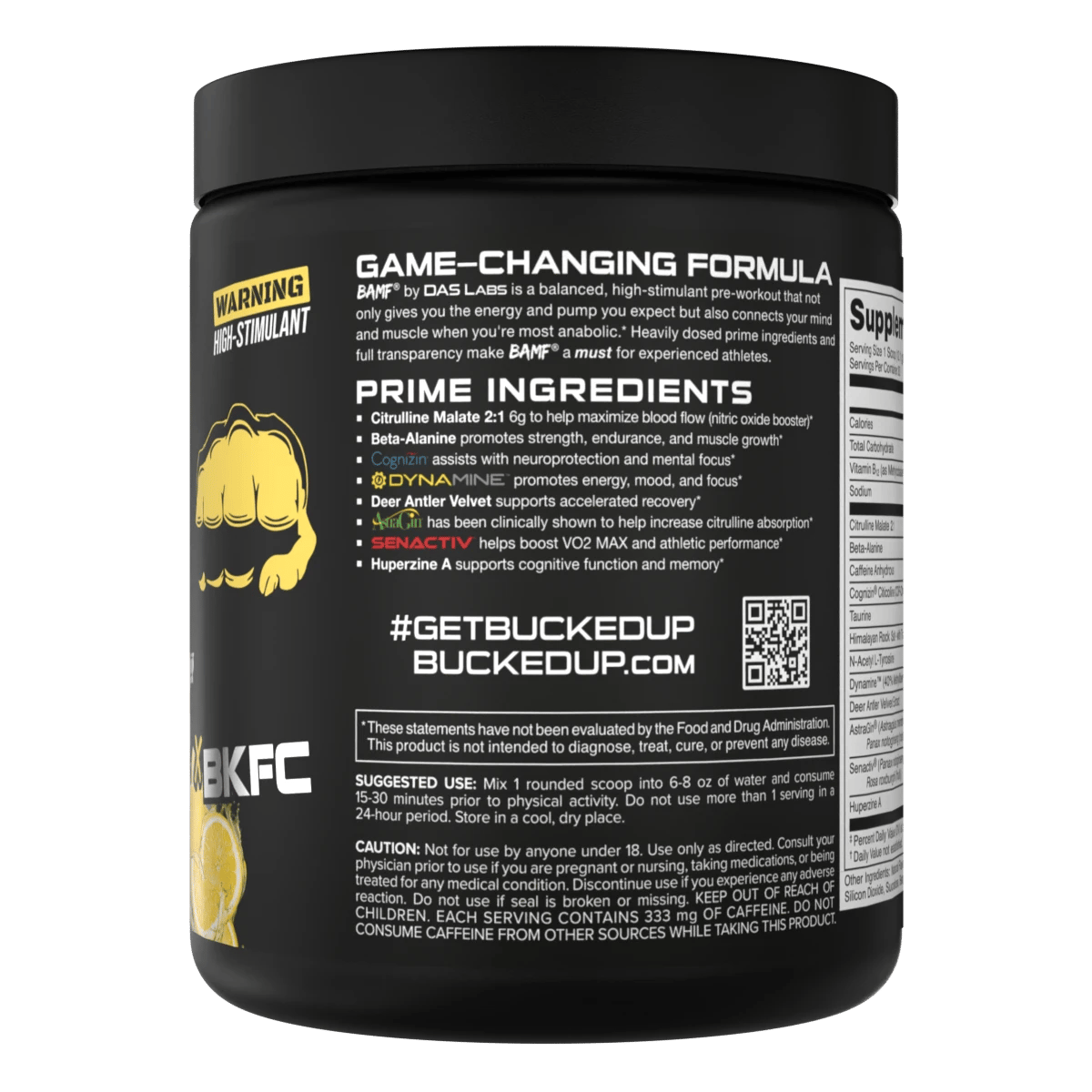 Image of BAMF Pre-Workout - Bare Knuckle Punch