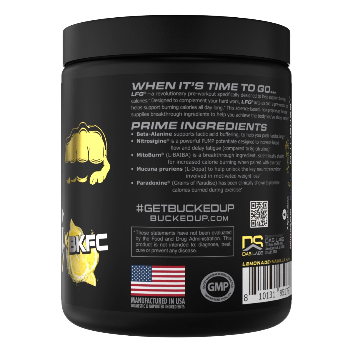 Image of LFG Pre-Workout - BKFC Bare Knuckle Punch