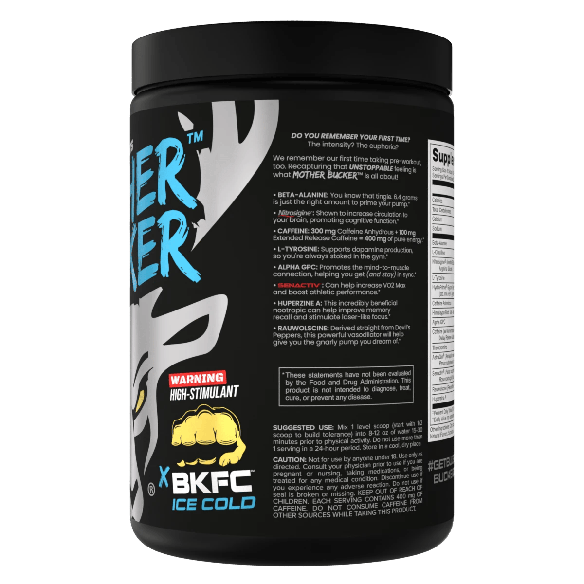 Image of Mother Bucker Pre-Workout - BKFC Ice Cold