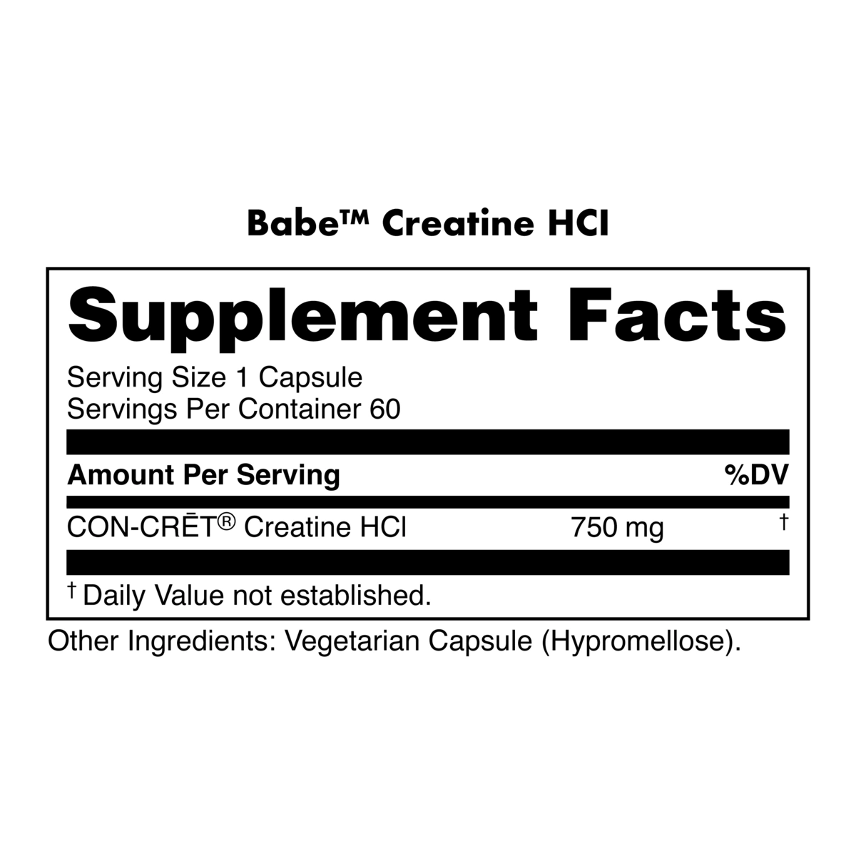 Image of Babe Creatine - Creatine HCl Capsules