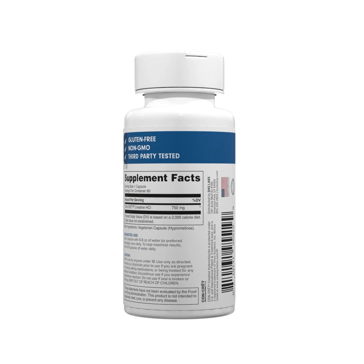 Image of Creatine HCl - CON-CRĒT® Creatine HCl Capsules