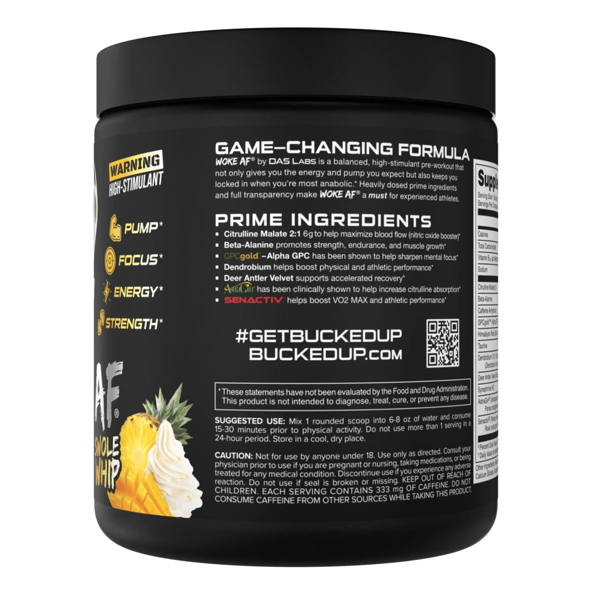 Image of Woke AF Pre-Workout - Swole Whip