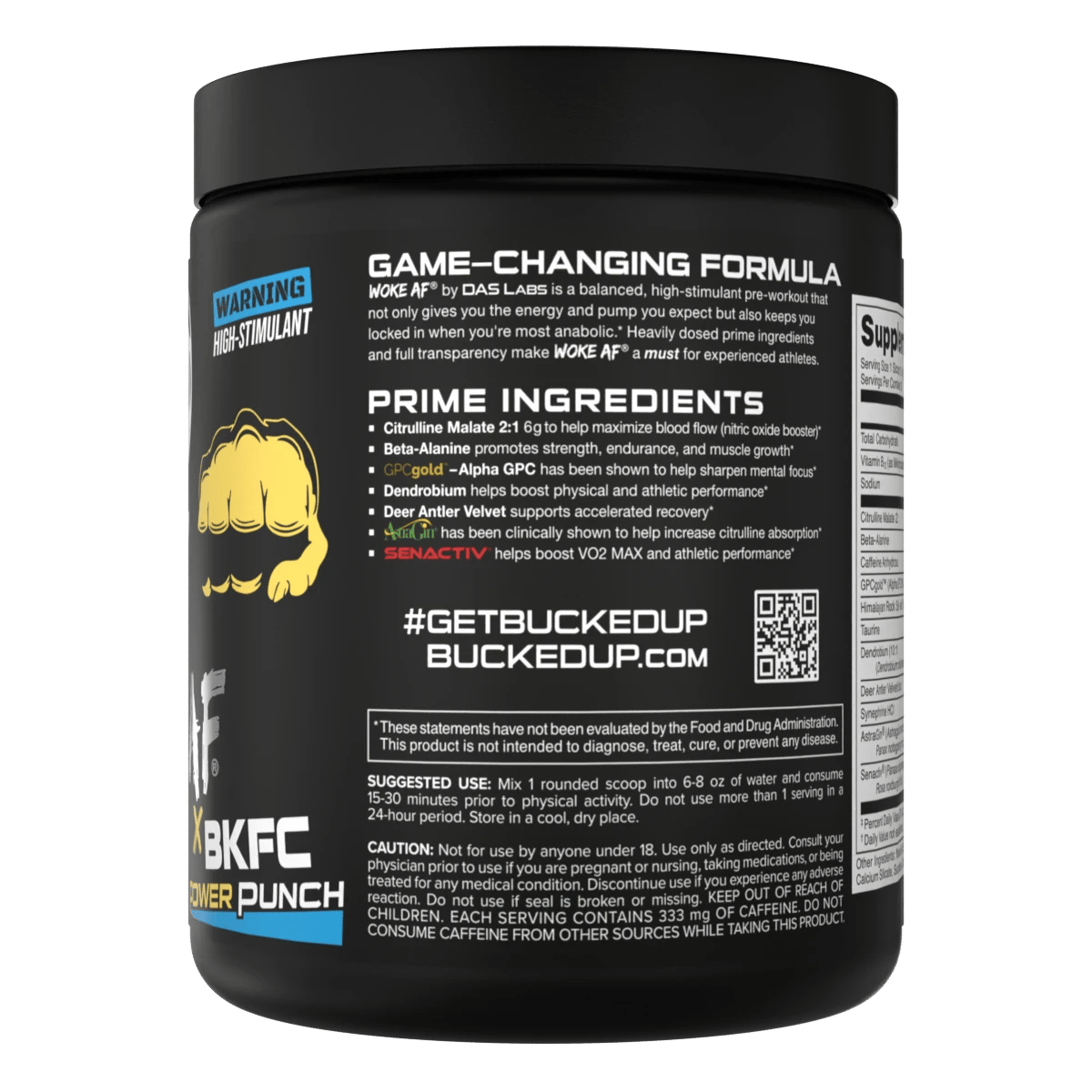 Image of WOKE AF Pre-Workout - BKFC Power Punch