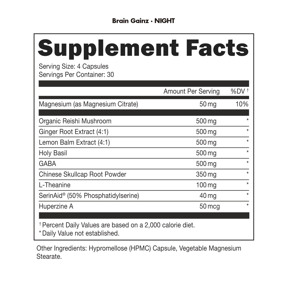 Image of Brain Gainz Nootropic Support | Night Formula - 5 / 5