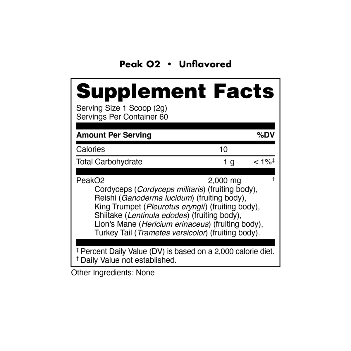 Image of PeakO₂ Mushroom Blend – Adaptogenic Performance Powder