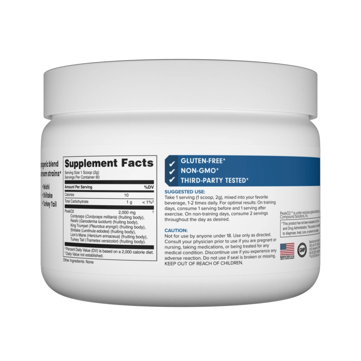 Image of PeakO₂ Mushroom Blend – Adaptogenic Performance Powder
