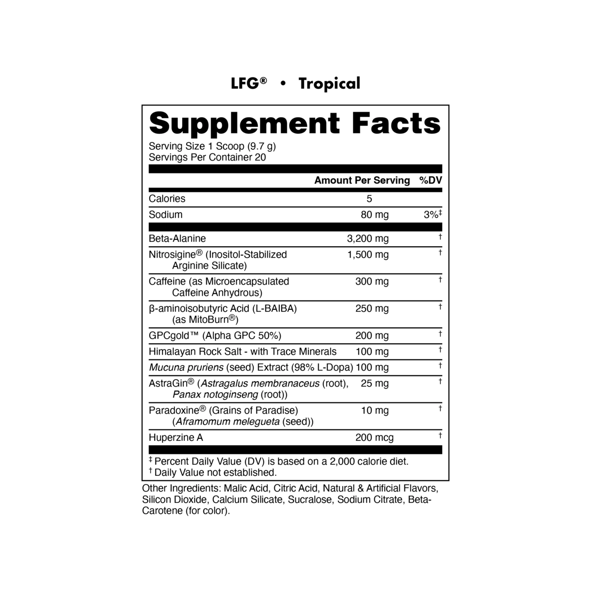 Image of LFG Tropical – 20 Servings