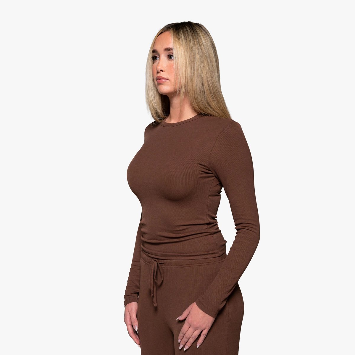 Image of Babe Ribbed Lounge Long Sleeve - 2 / 6