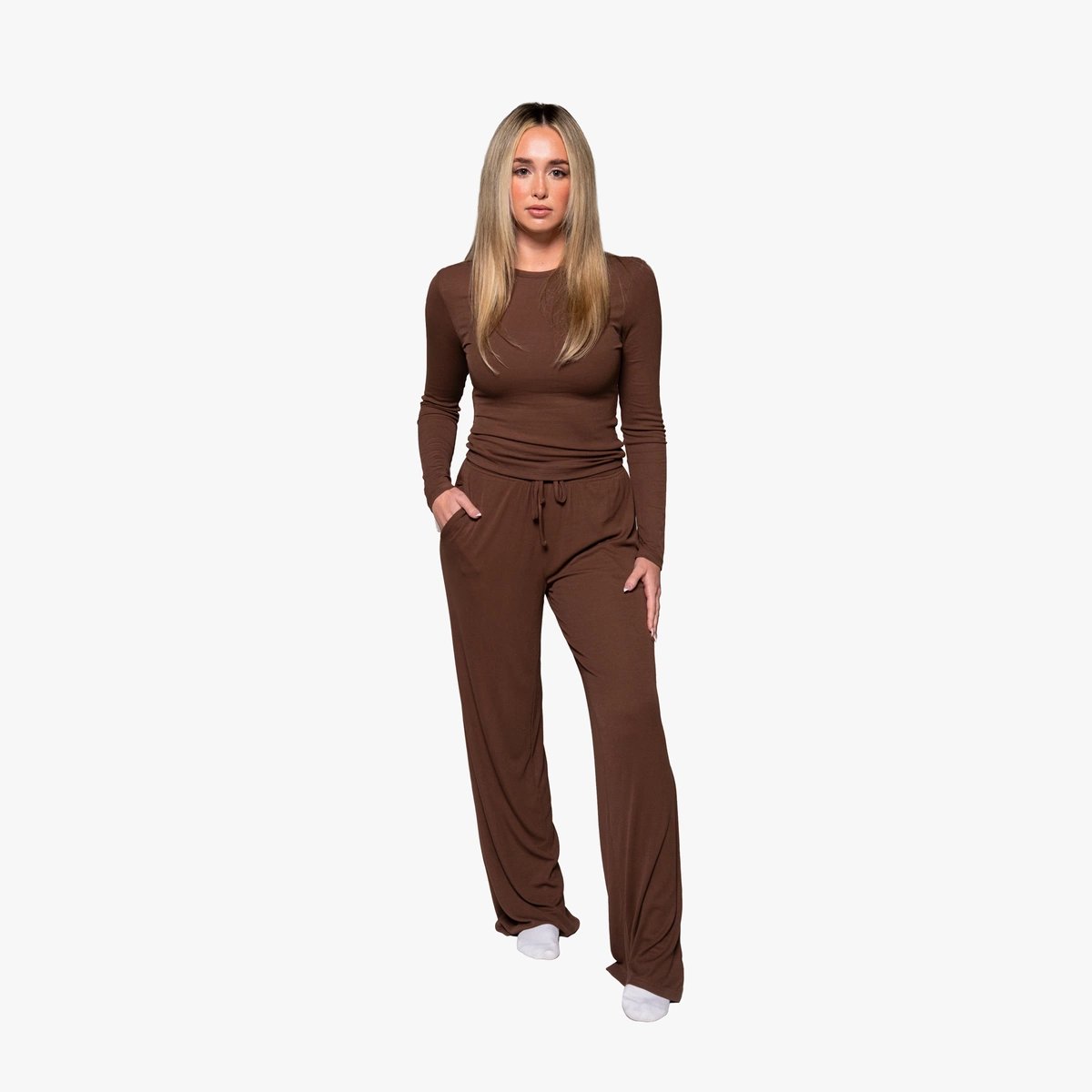Image of Babe Ribbed Lounge Long Sleeve - 6 / 6