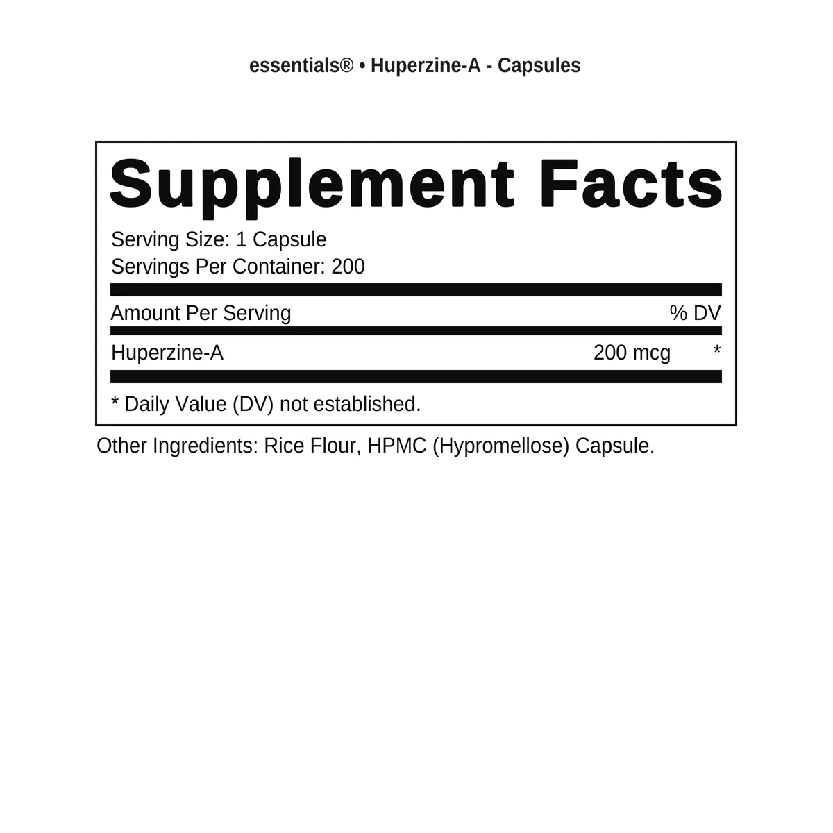 Image of Huperzine-A 200mcg Capsules | Focus & Memory Support - 4 / 4
