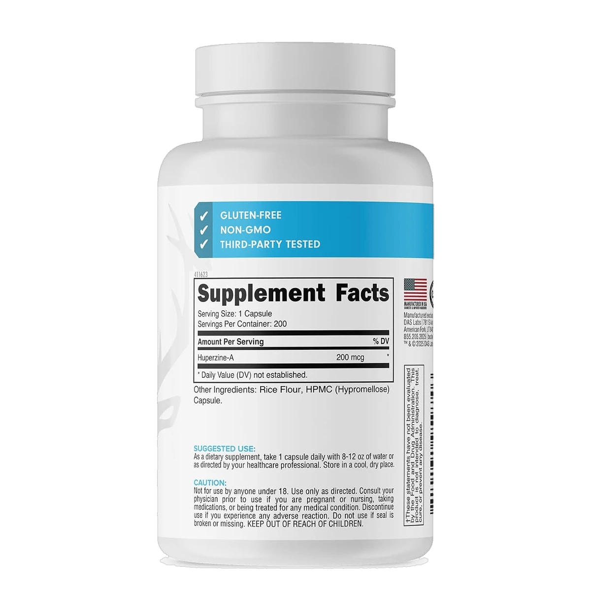 Image of Huperzine-A 200mcg Capsules | Focus & Memory Support - 3 / 4