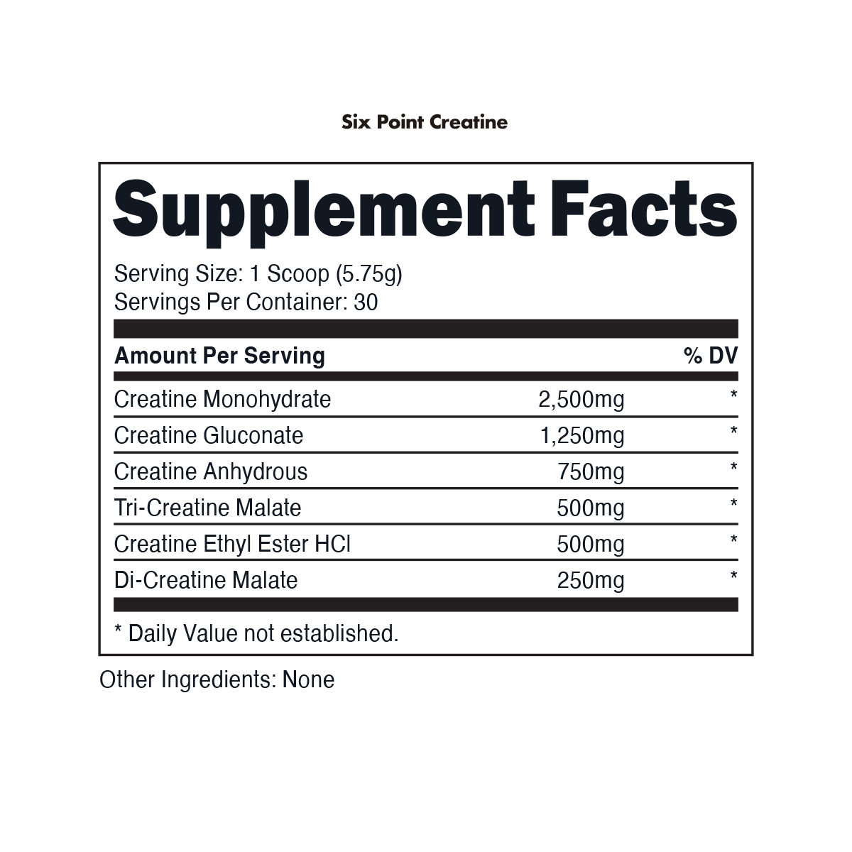 Image of Six Point Creatine