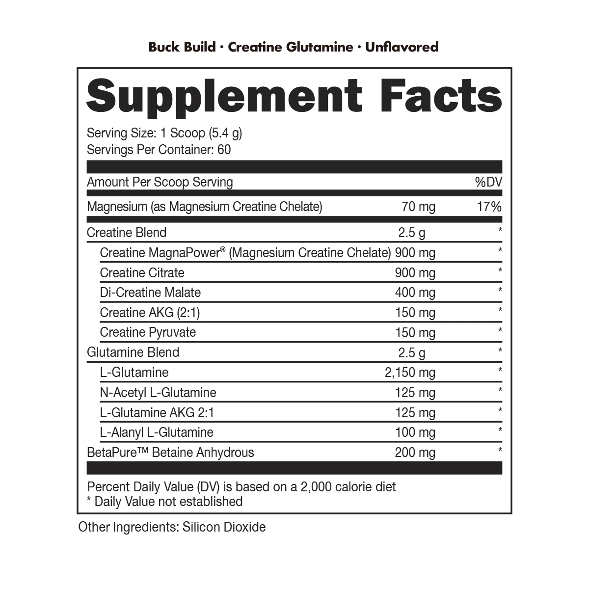 Image of Buck Build - Creatine + Glutamine