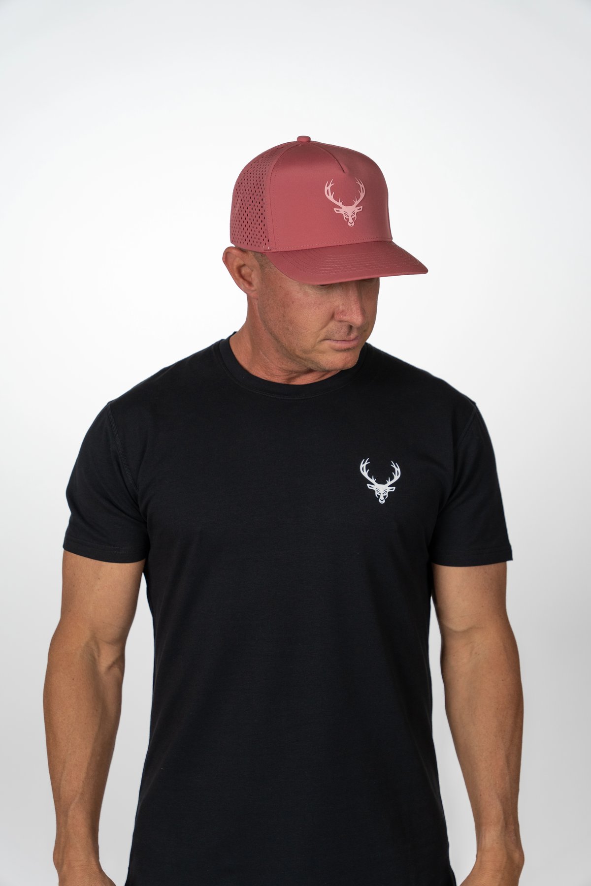Image of Premium Series Hat - Monochrome - Color - Blush | Pink Buck Logo