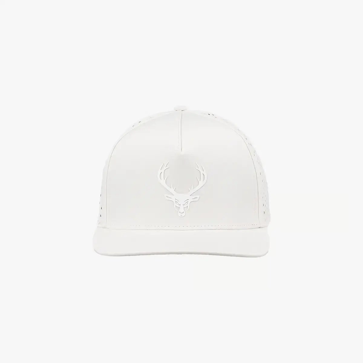 Image of Premium Series Hat - Monochrome - Color - Off White | White Buck Logo - 3 / 8