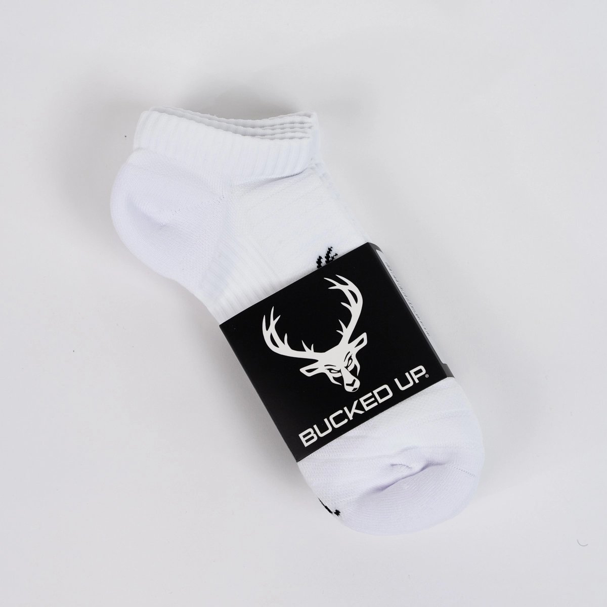 Image of Classic No-Show Socks (3 pack) - Color - White - Black Logo