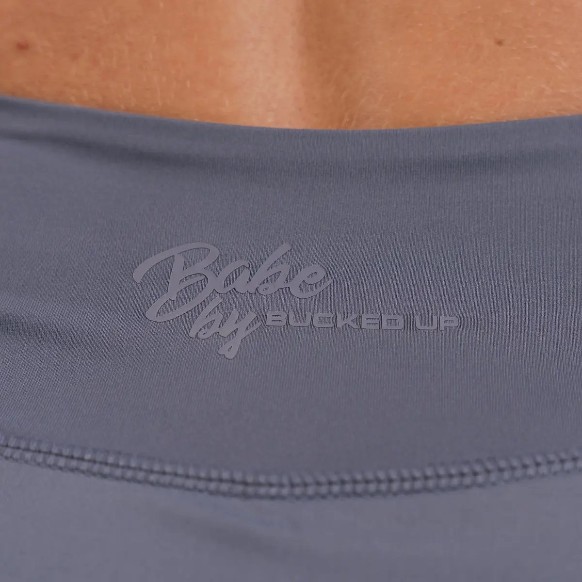 Image of Babe Pleated Skirt – Flattering & Sporty Athleisure - Color - Blue - Blue Logo - 5 / 6