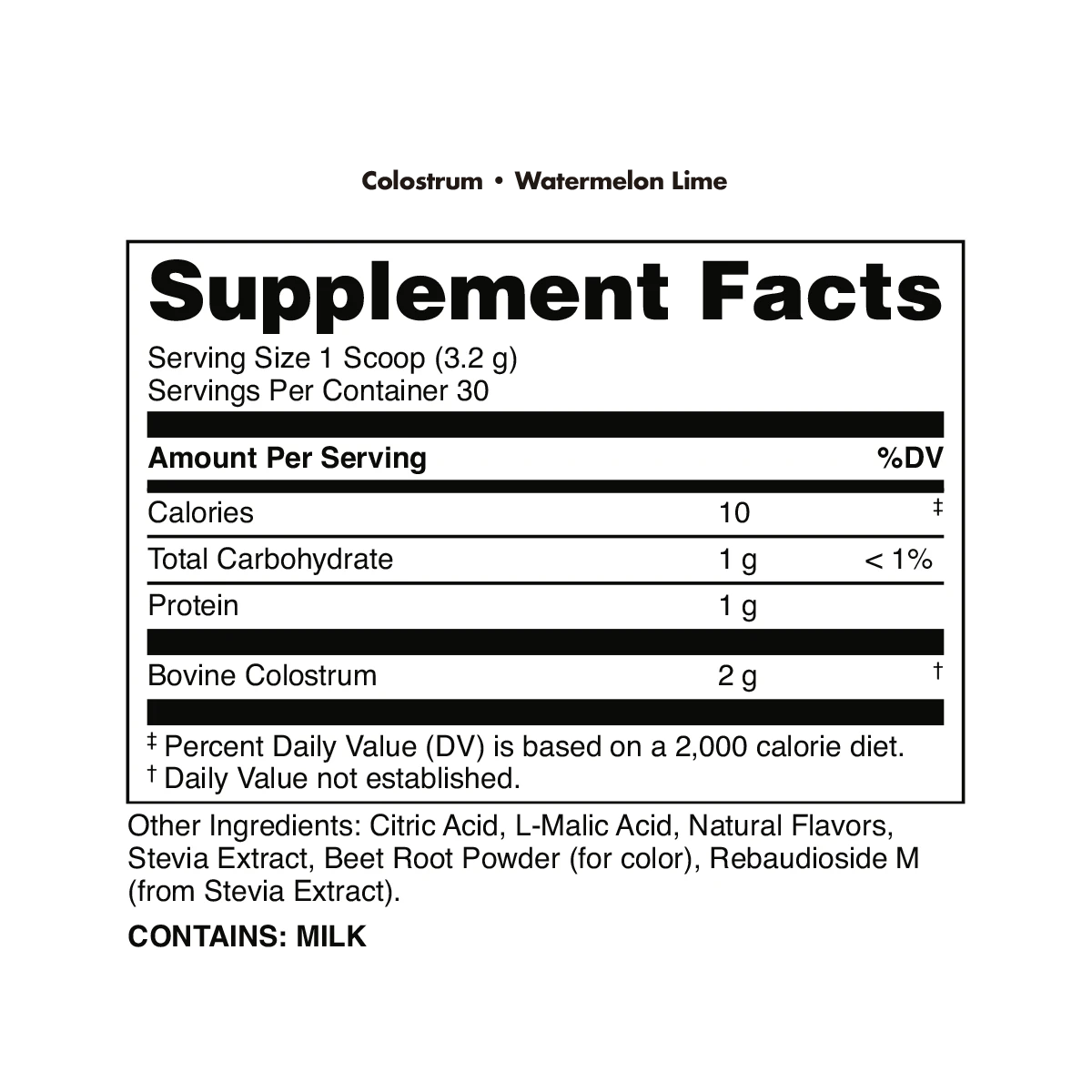 Image of Colostrum - Flavor - Watermelon Lime