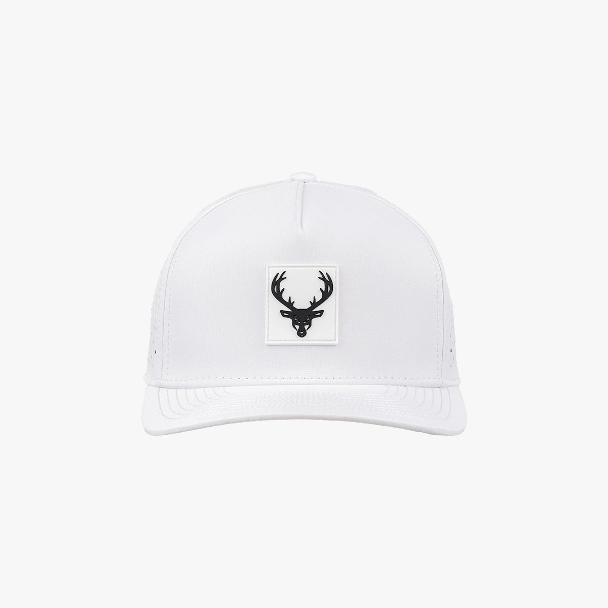 Image of Premium Series Hat - Buck Logo - Color - White | White/Black Logo