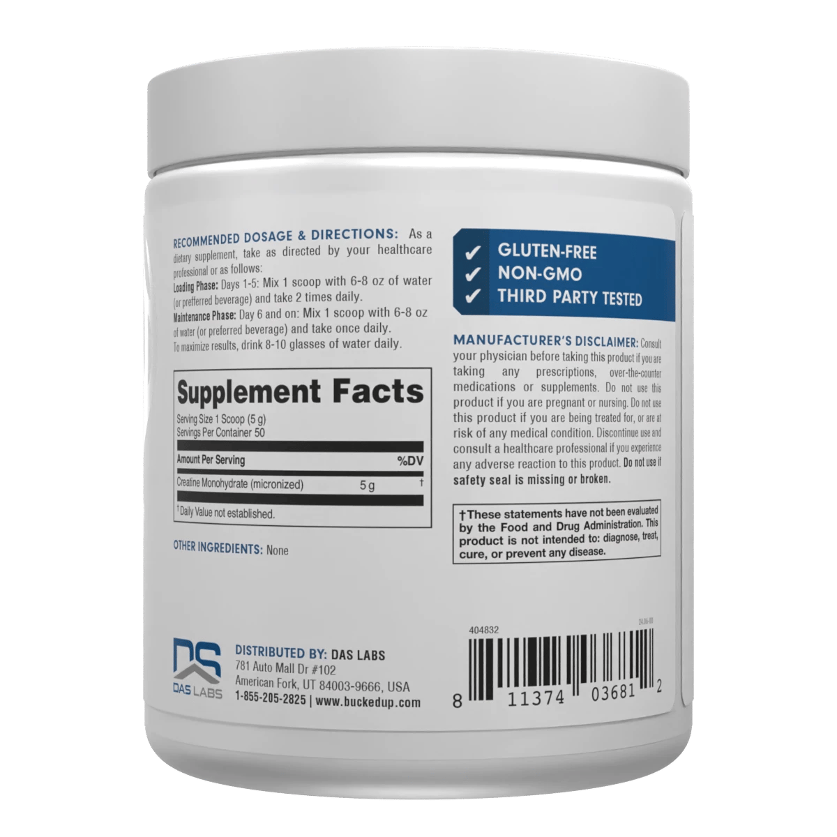 Image of Creatine Monohydrate - Flavor - Unflavored (Original)