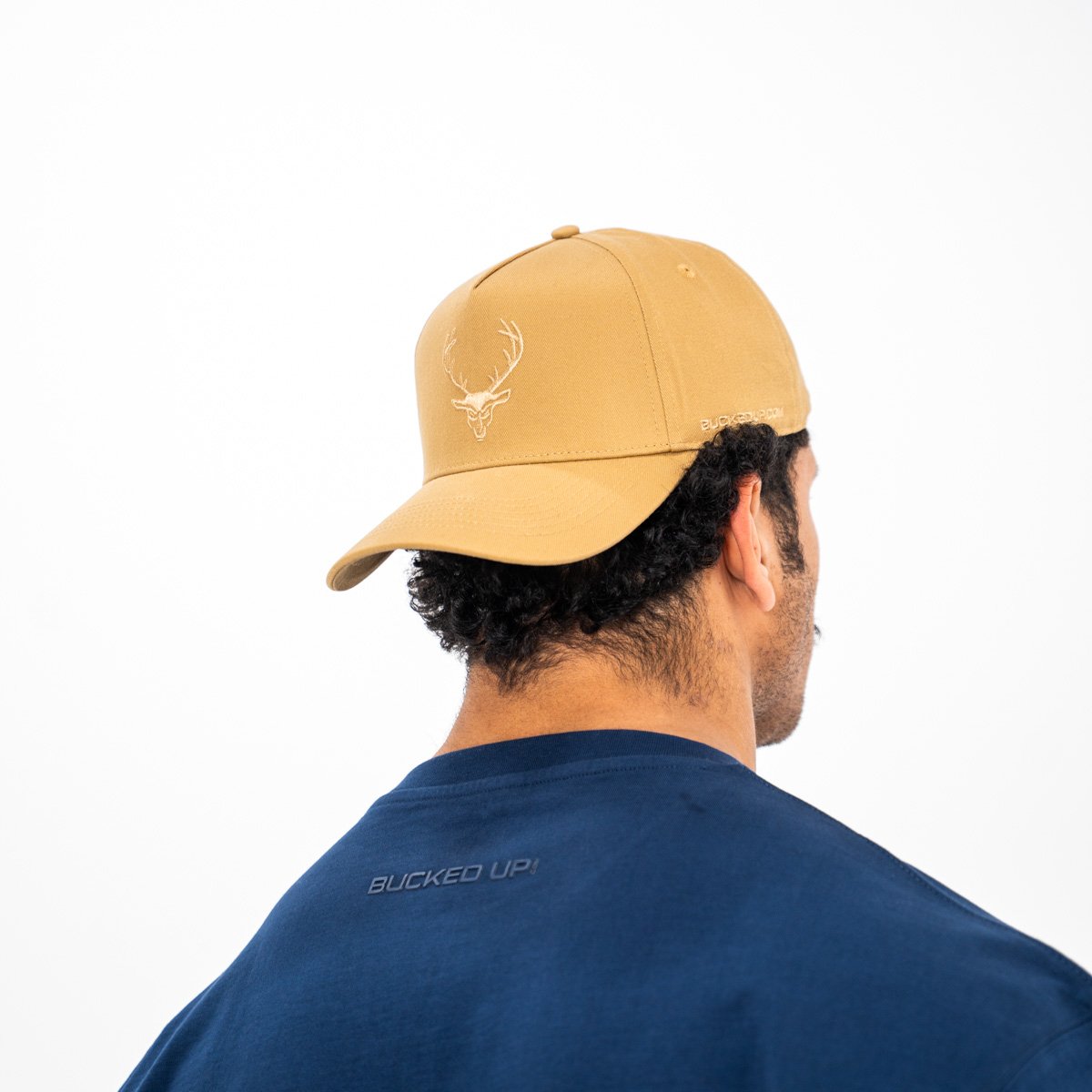 Image of Baseball Snapback - A Frame - Color - Tan / Tan Logo - 4 / 5