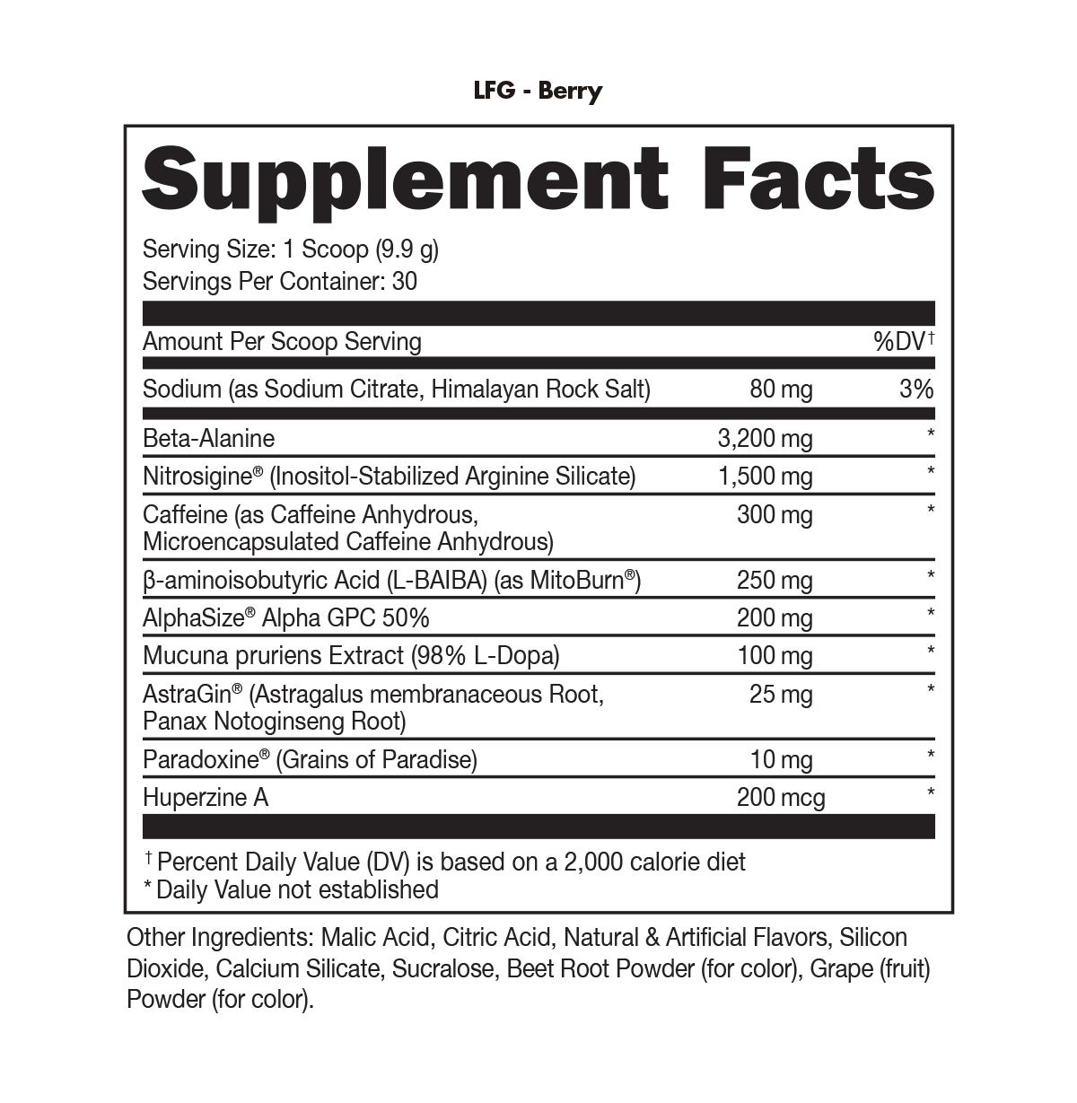Image of LFG Burn Thermogenic Pre-Workout - Flavor - Berry (Assorted Berry) - 25 / 25