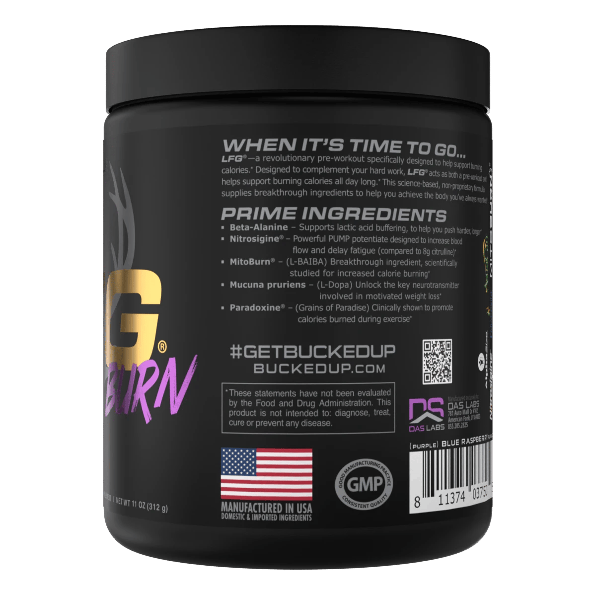 Image of LFG Burn Thermogenic Pre-Workout - Flavor - Razzle Dazzle (Purple/Blue Raspberry)