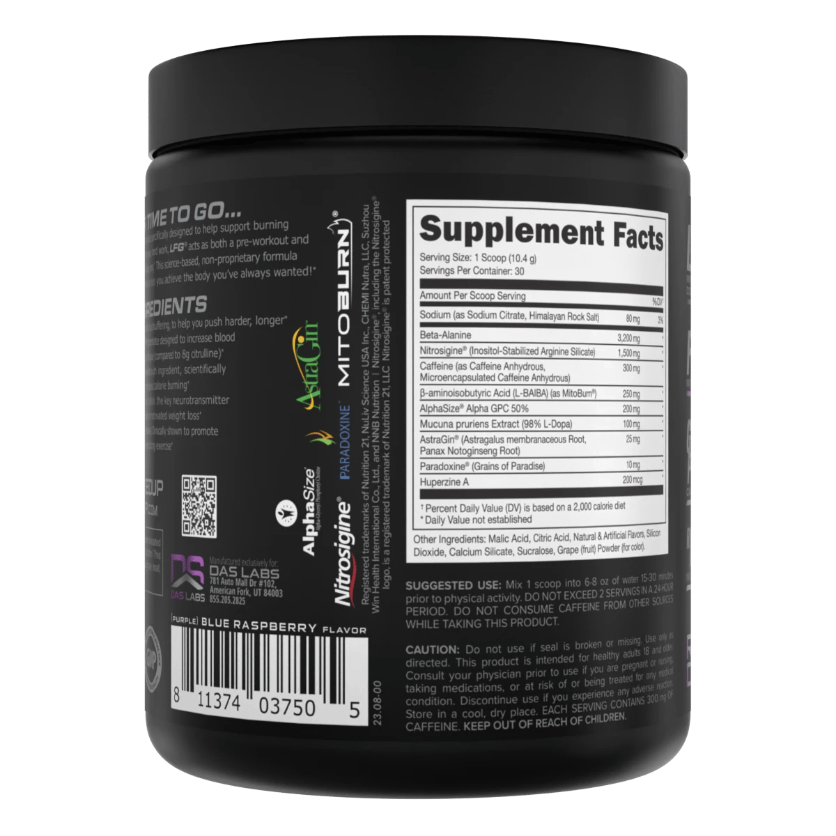 Image of LFG Burn Thermogenic Pre-Workout - Flavor - Razzle Dazzle (Purple/Blue Raspberry)