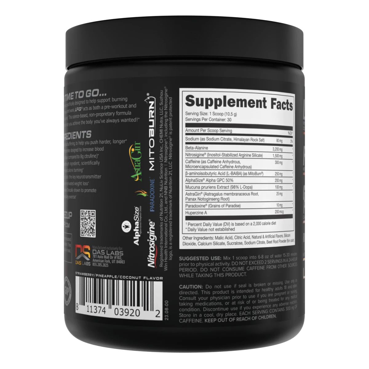 Image of LFG Burn Thermogenic Pre-Workout - Flavor - Lava Flow (Strawberry/Pineapple/Coconut) - 14 / 25