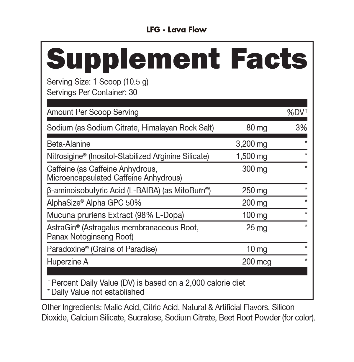 Image of LFG Burn Thermogenic Pre-Workout - Flavor - Lava Flow (Strawberry/Pineapple/Coconut) - 15 / 25