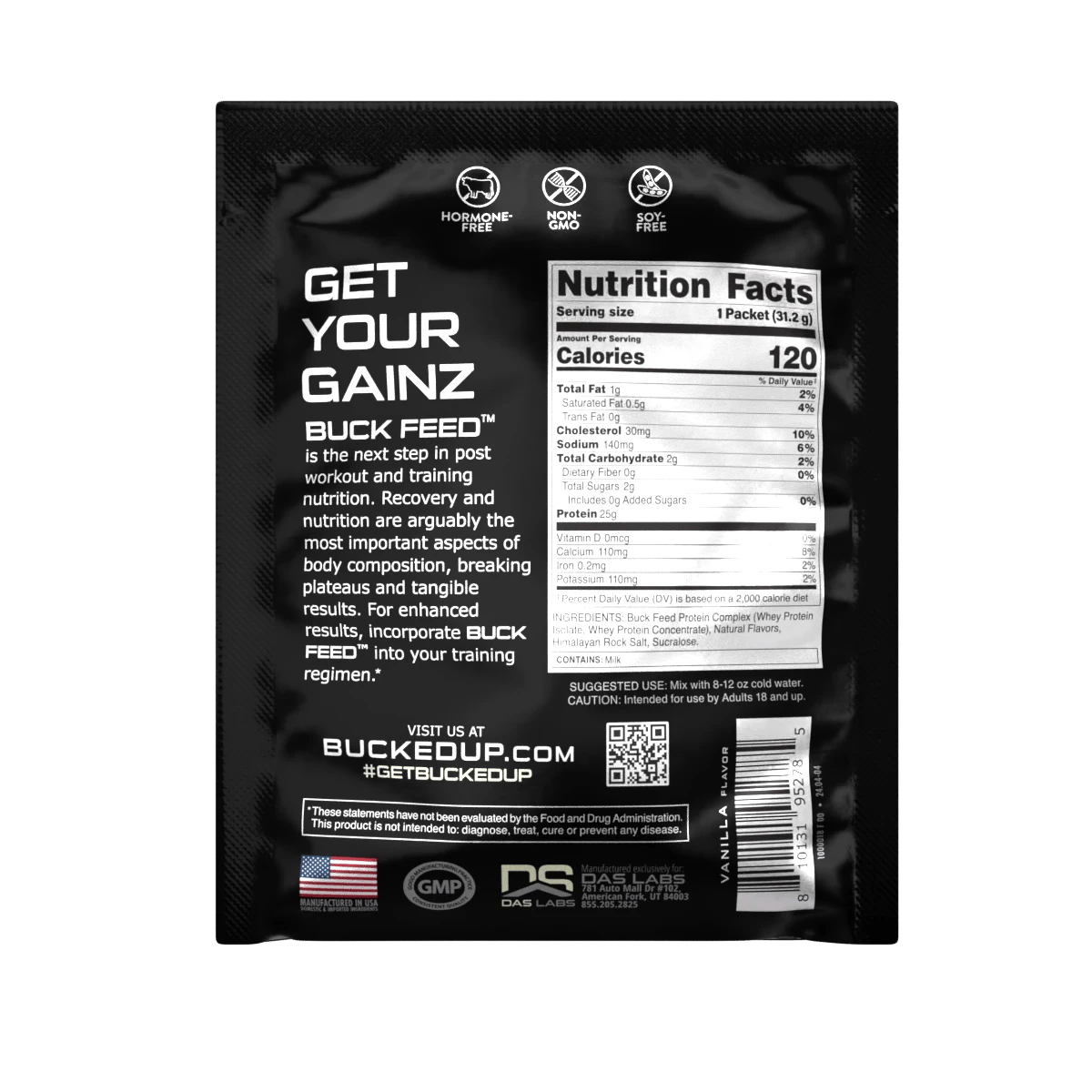 Image of Buck Feed Original Protein - Sample Packs - Flavor - Vanilla