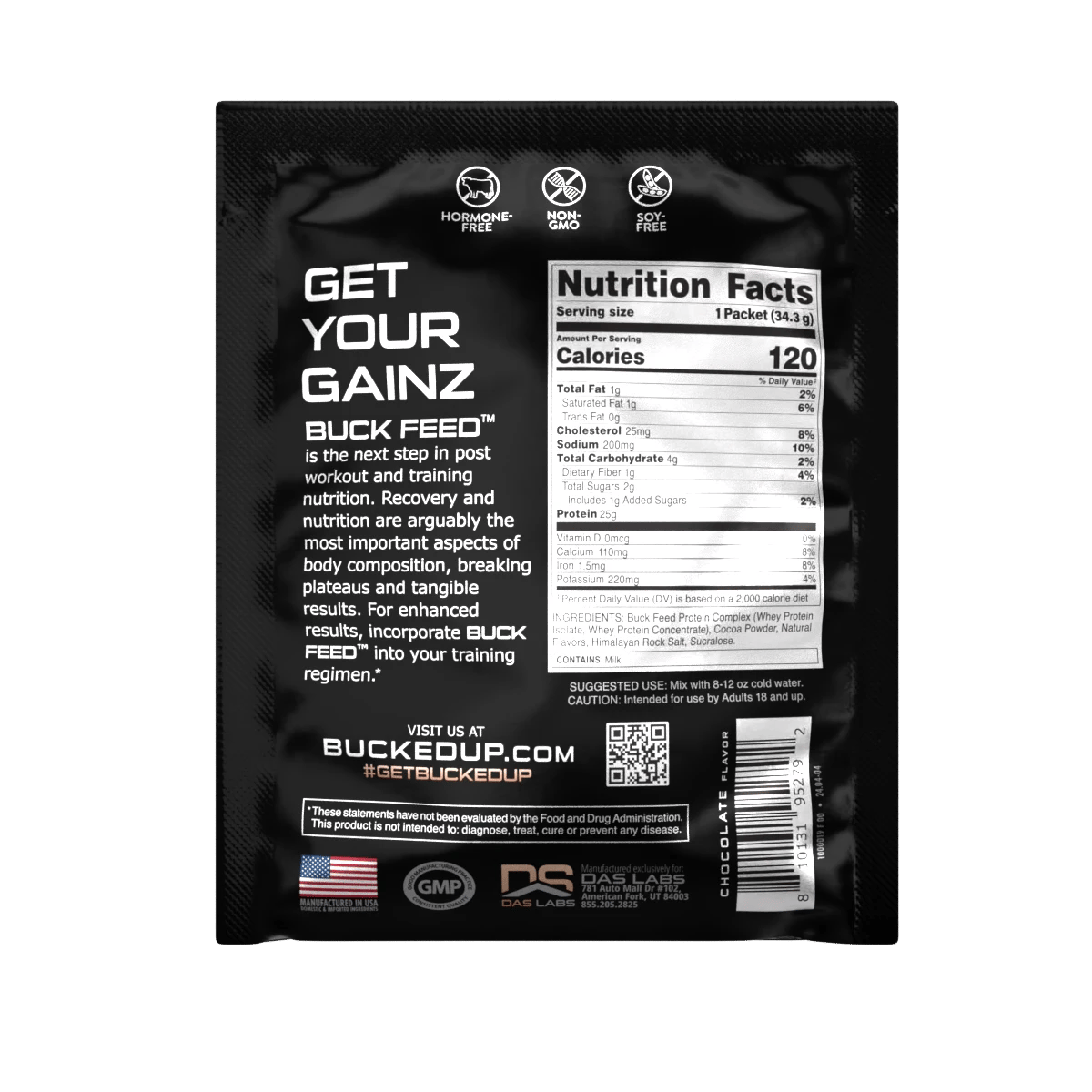 Image of Buck Feed Original Protein - Sample Packs - Flavor - Chocolate