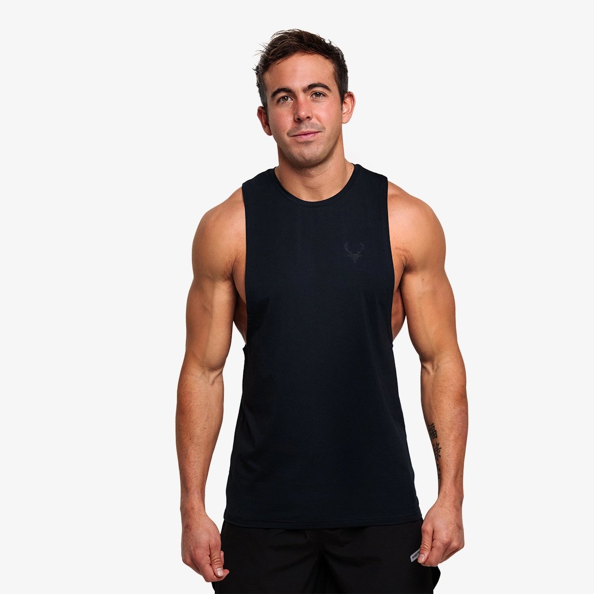 Image of Get Pumped Tank - Color - Black - Black Logo