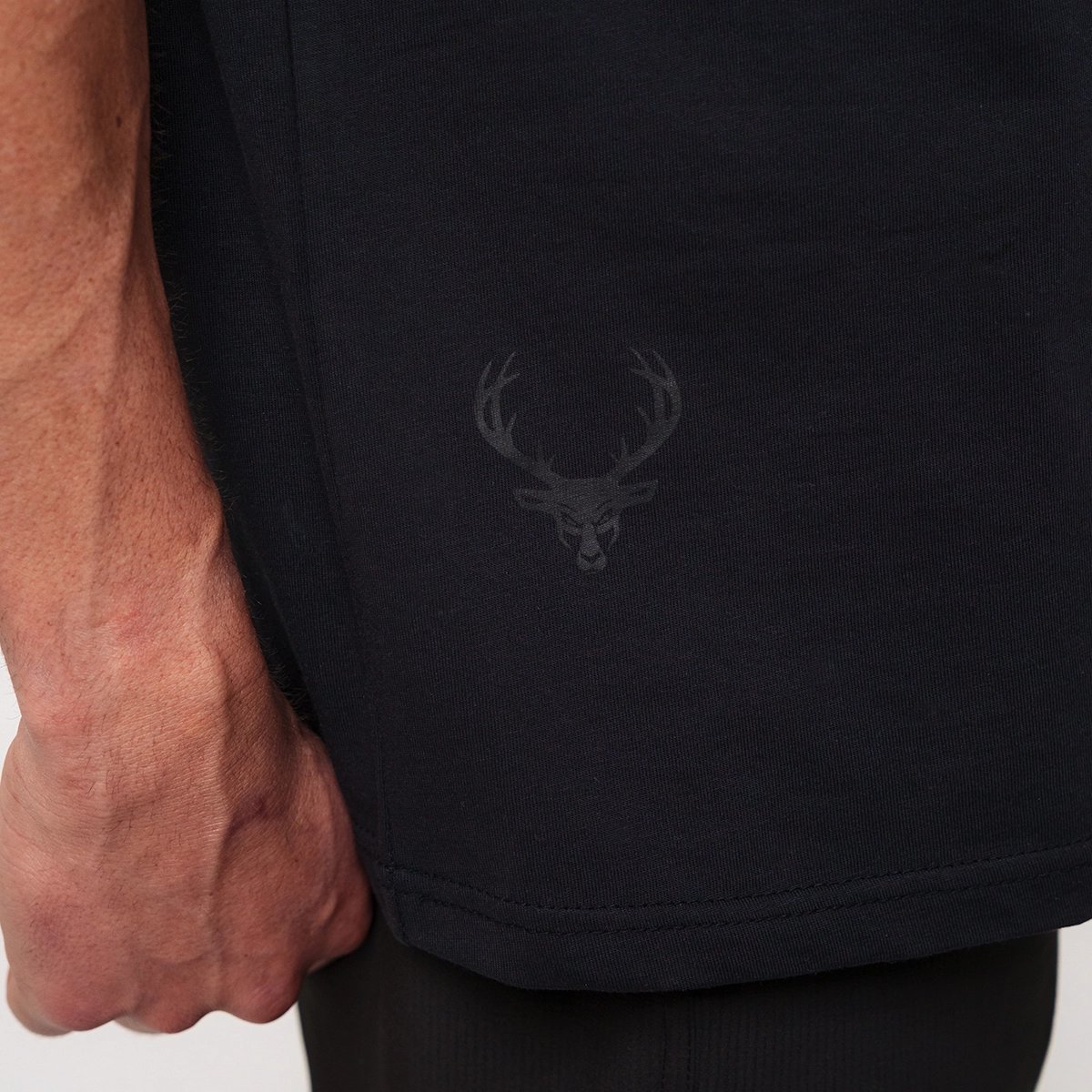 Image of BCKD Drop Shoulder Oversized T-Shirt - Color - Black - Black Logo