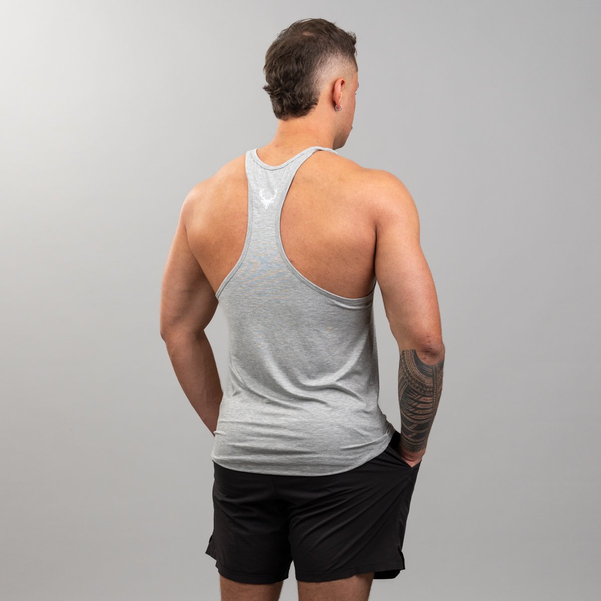 Image of Y-Back Stringer Tank - Clearance - Color - Heather Gray