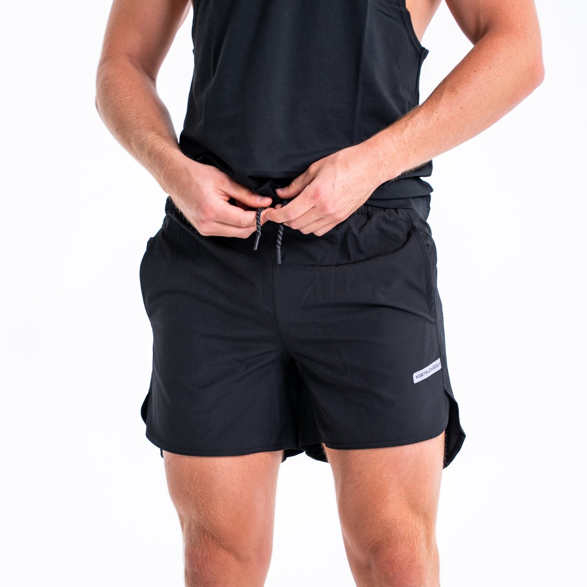 Image of Endurance Liner Short 5" - Color - Black / Gray Logo - 2 / 5