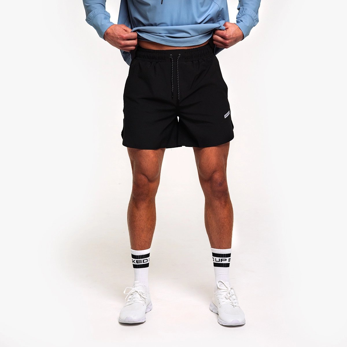 Image of Endurance Liner Short 5" - Color - Black / Gray Logo