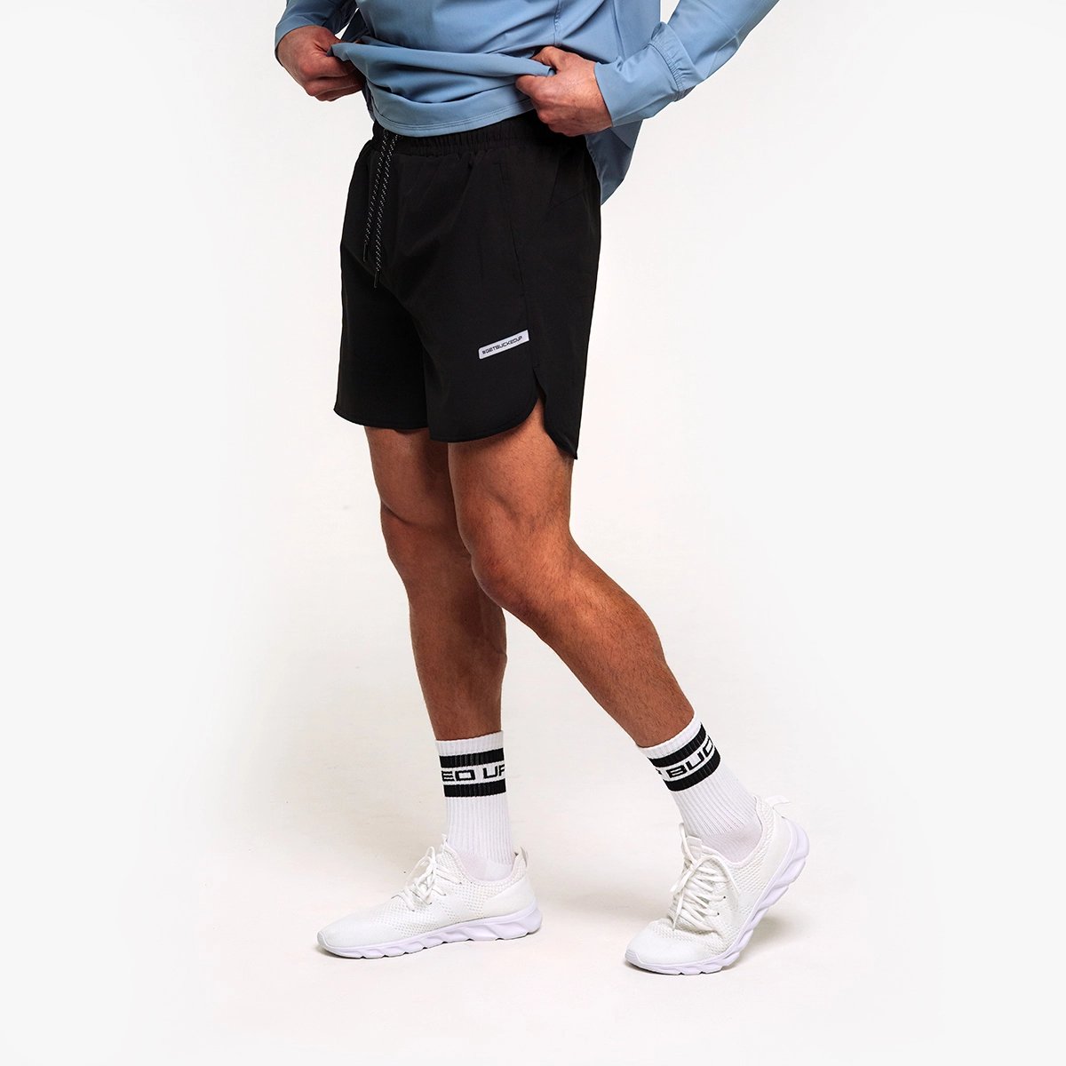 Image of Endurance Liner Short 5" - Color - Black / Gray Logo