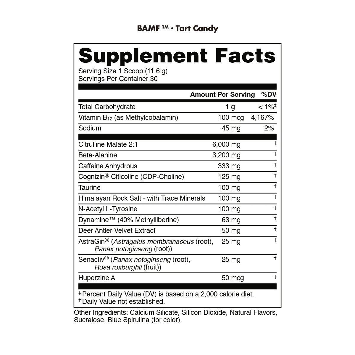 Image of LAST CHANCE FLAVORS - BAMF High Stimulant Nootropic Pre-Workout - Flavor - Tart Candy