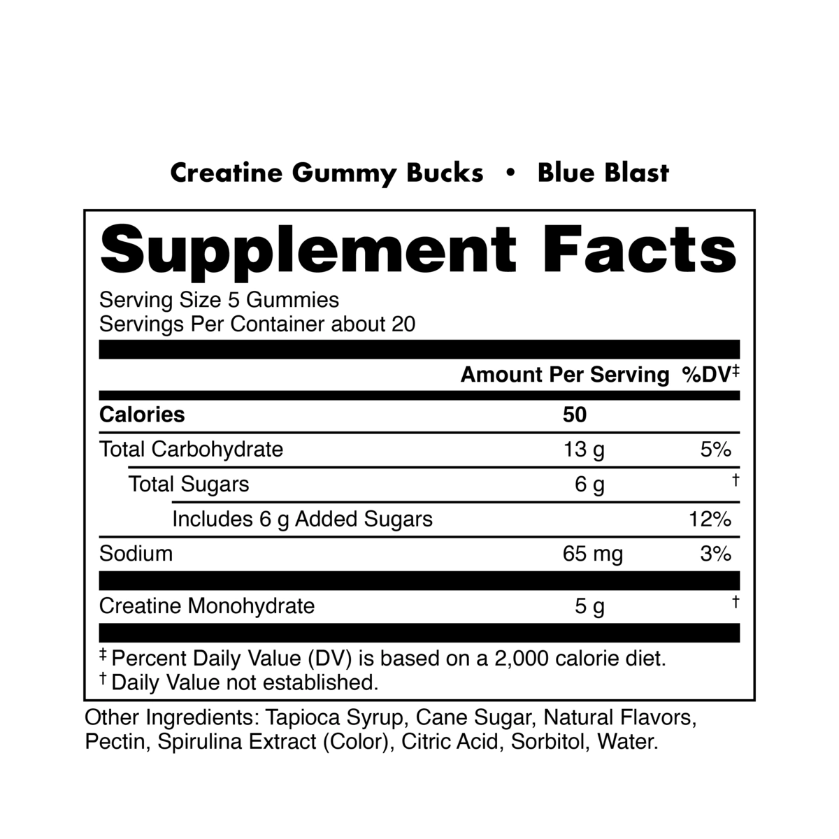 Image of Creatine Gummies - Flavor - Blue Blast - 3 / 15