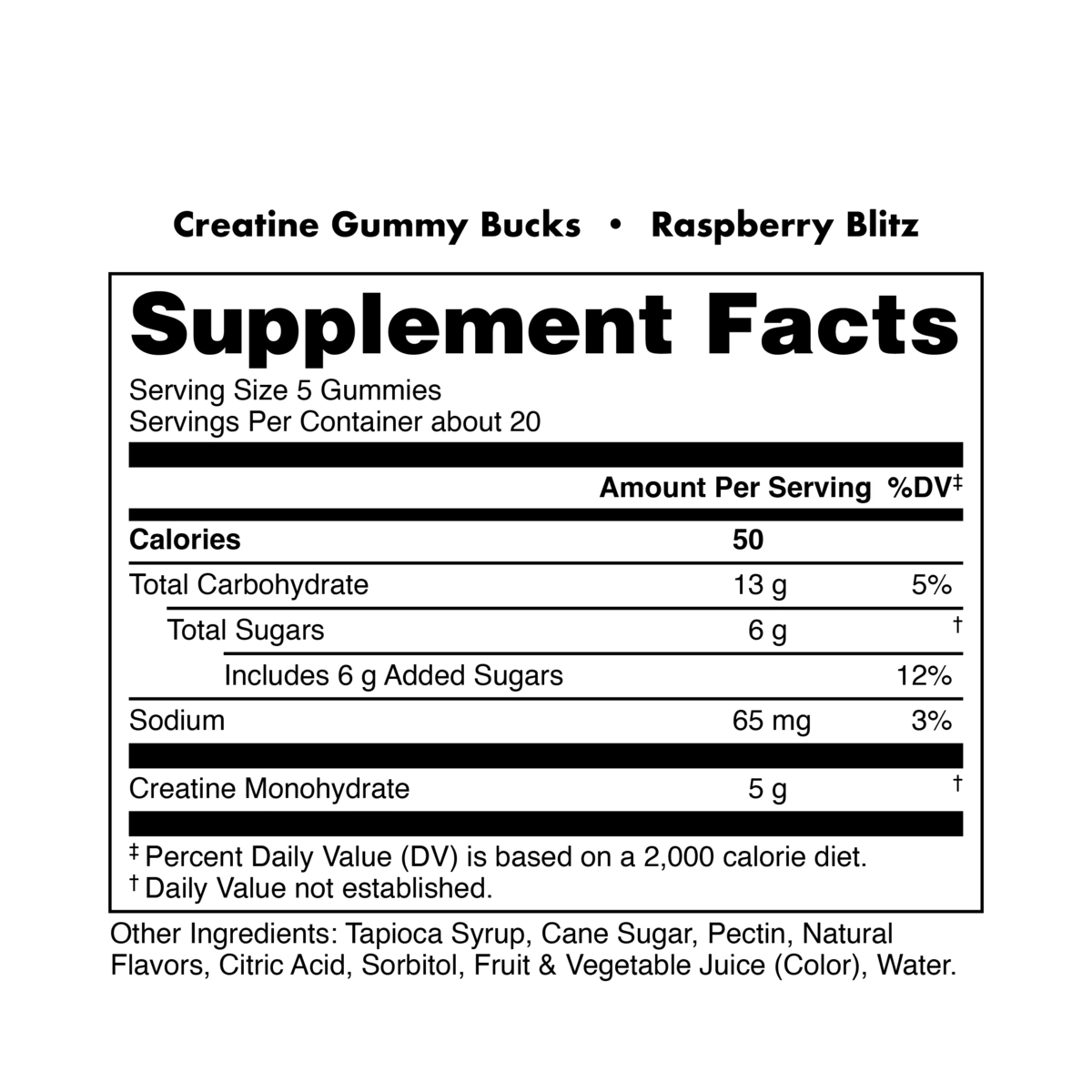 Image of Creatine Gummies - Flavor - Raspberry Blitz