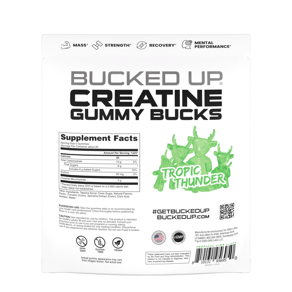 Image of Creatine Gummies - Flavor - Tropic Thunder - 14 / 15