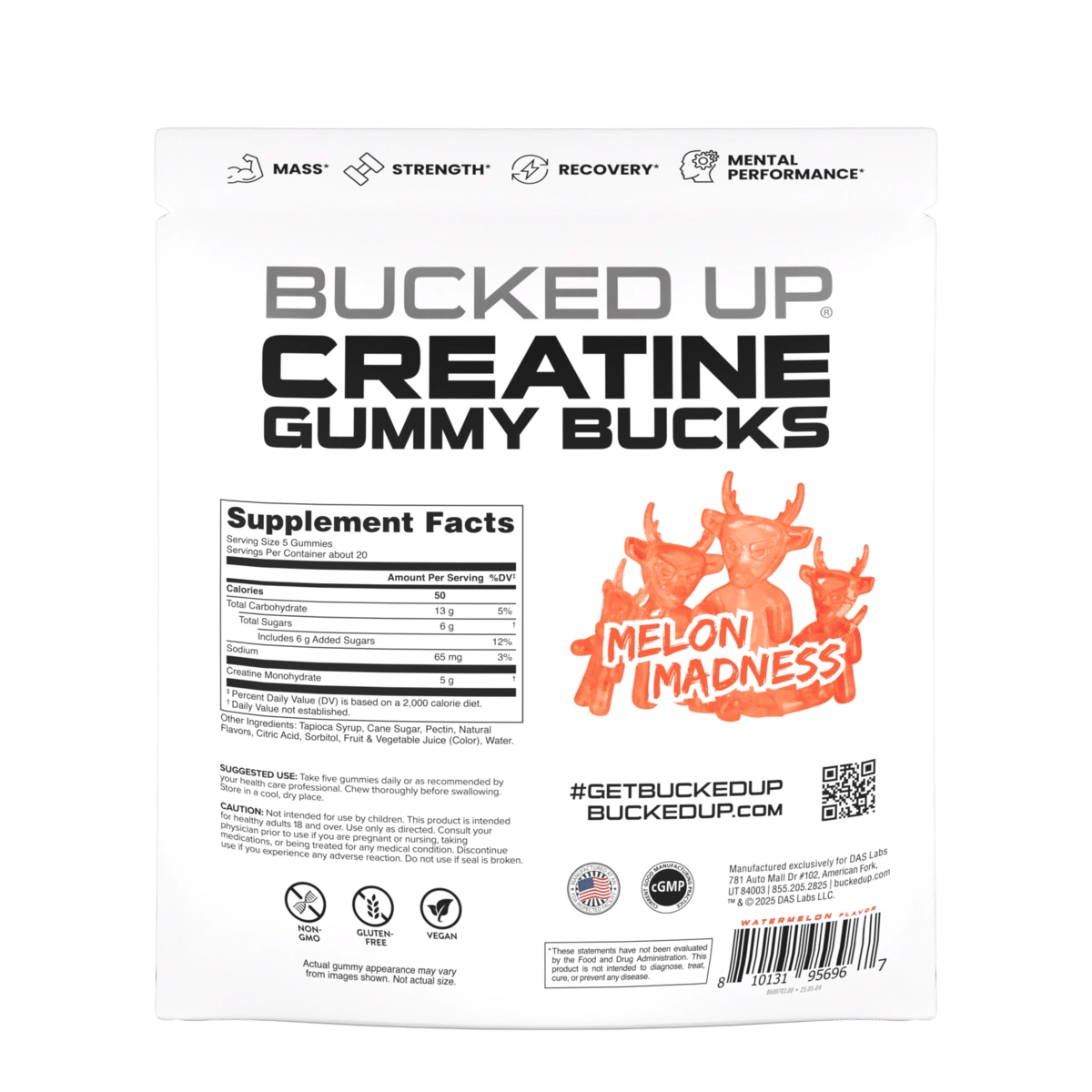 Image of Creatine Gummies - Flavor - Melon Madness - 8 / 15