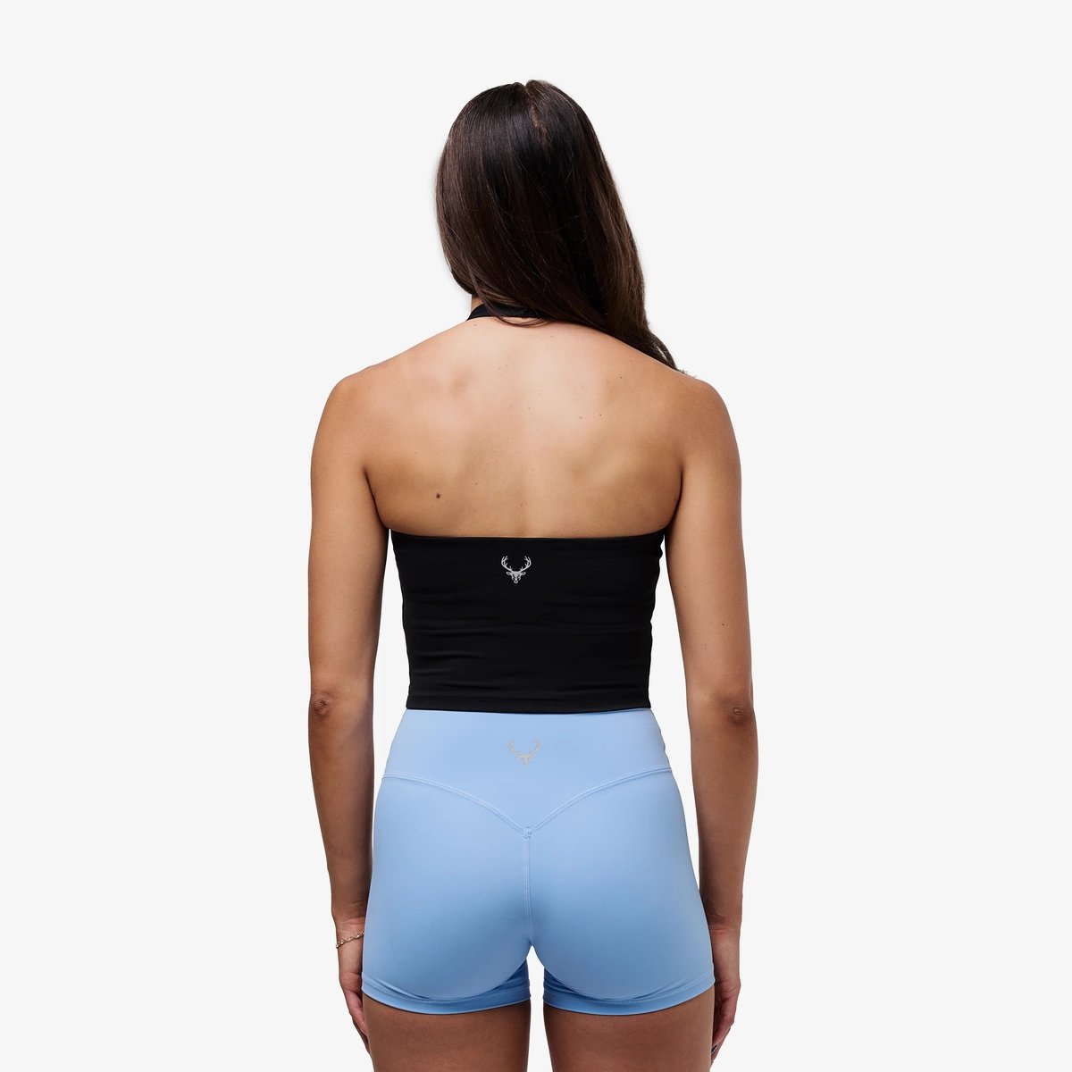 Image of Elevate Halter Tank - Color - Black - Silver Logo